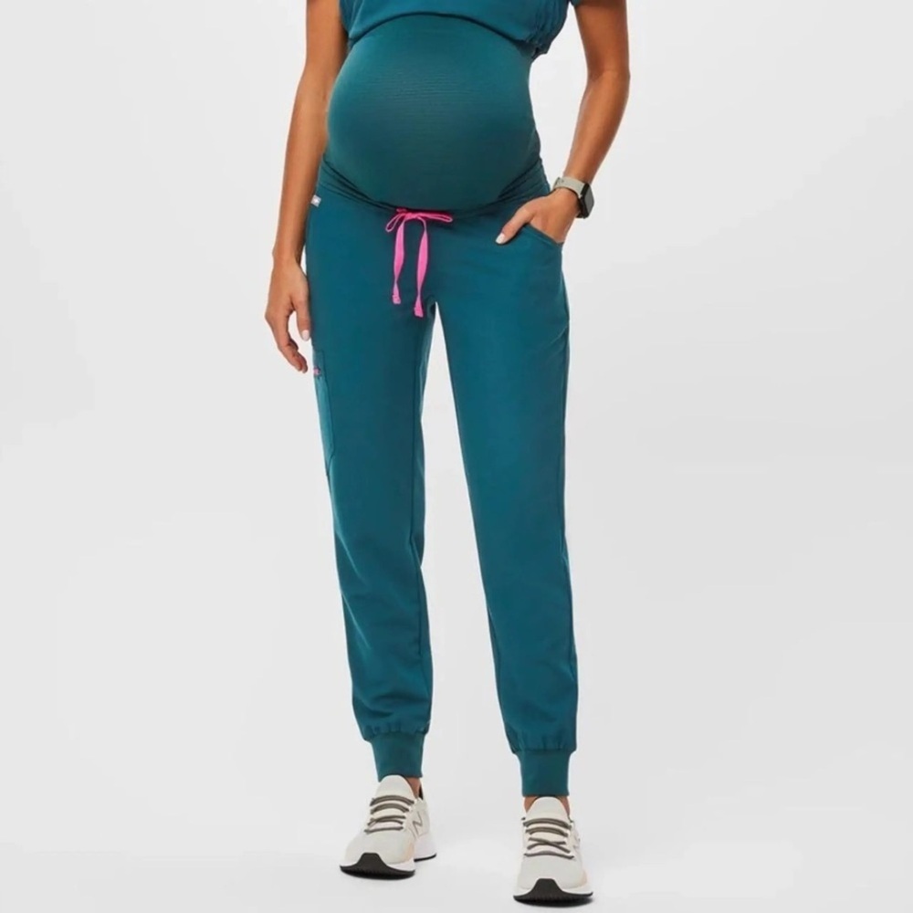 FIGS Zamora Maternity Jogger In Teal
